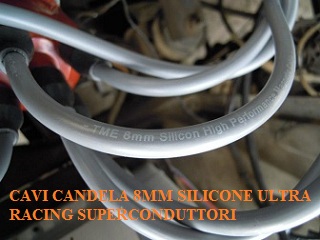 CAVI CANDELA 8MM SILICONE ULTRA RACING SUPERCONDUTTORI