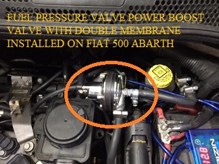 FUEL PRESSURE REGULATOR POWER BOOST VALVE FOR FIAT 500 ABARTH