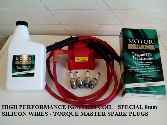 HIGH PERFORMANCE IGNITION COIL 8mm wires TM PLUGS
