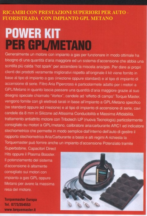 POWER KIT GPL METANO