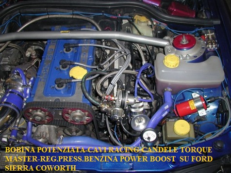 Superbobina -Candele TORQUE MASTER-REG.PRESS.BENZINA   SU FORD SIERRA COWORTH